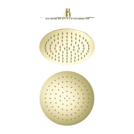 250MM ROUND STAINLESS STEEL ROUND RAINFALL SHOWER HEAD ULTRA THIN DESIGN BRUSHED GOLD (NR507036BG)