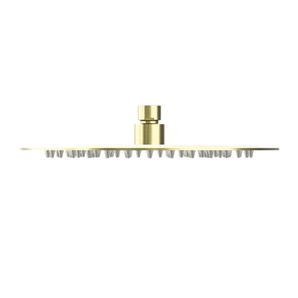 250MM ROUND STAINLESS STEEL ROUND RAINFALL SHOWER HEAD ULTRA THIN DESIGN BRUSHED GOLD (NR507036BG)