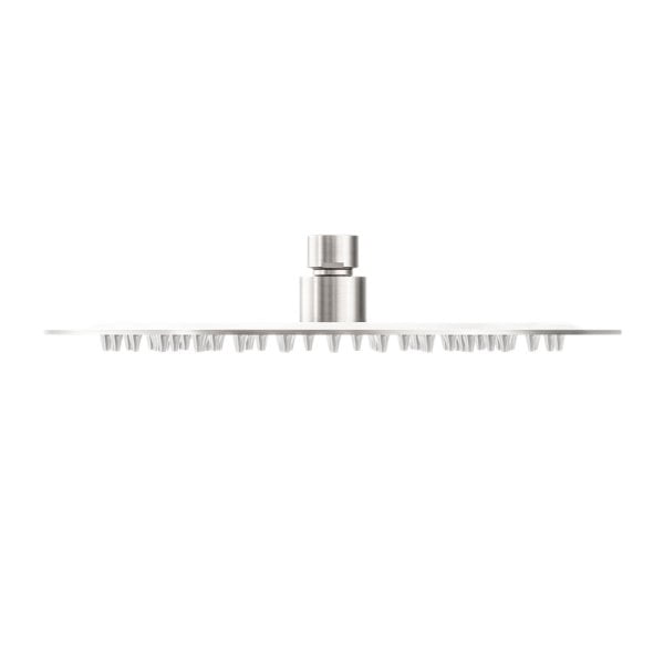 250MM ROUND STAINLESS STEEL ROUND RAINFALL SHOWER HEAD ULTRA THIN DESIGN BRUSHED NICKEL (NR507036BN)