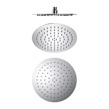 250MM ROUND STAINLESS STEEL ROUND RAINFALL SHOWER HEAD ULTRA THIN DESIGN CHROME (NR507036CH)