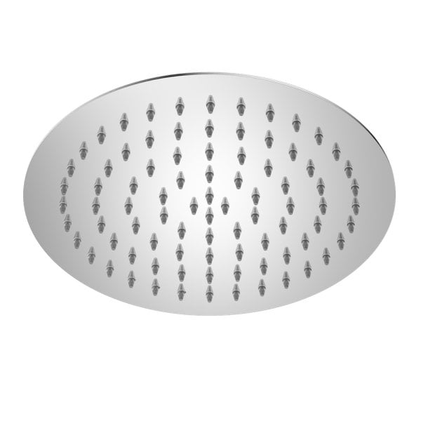250MM ROUND STAINLESS STEEL ROUND RAINFALL SHOWER HEAD ULTRA THIN DESIGN CHROME (NR507036CH)
