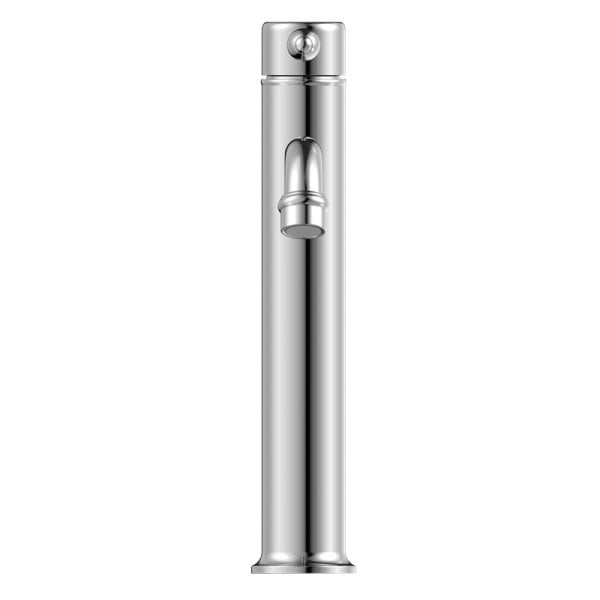 YORK STRAIGHT TALL BASIN MIXER TAPS WITH METAL LEVER BATHROOM FAUCETS CHROME (NR692101A02CH)