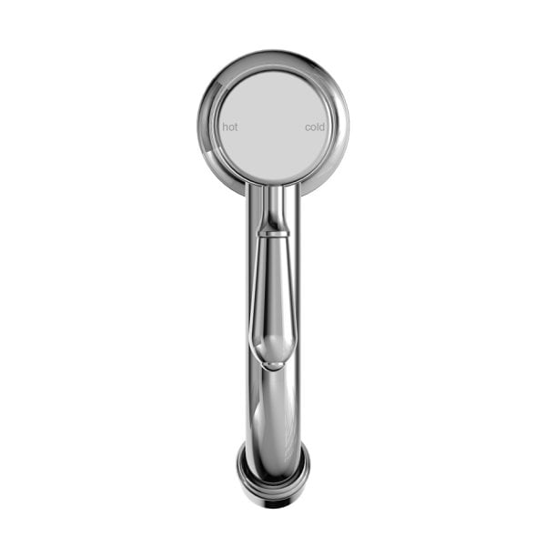 YORK STRAIGHT BASIN MIXER TAPS WITH METAL LEVER BATHROOM FAUCETS CHROME (NR692101B02CH)