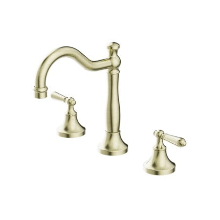 YORK BASIN TAP SET WITH METAL LEVER BATHROOM BASIN MIXER FAUCET AGED BRASS (NR692102A02AB)