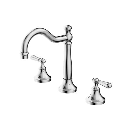 YORK BASIN TAP SET WITH METAL LEVER BATHROOM BASIN MIXER FAUCET CHROME (NR692102A02CH)