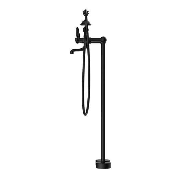YORK FREESTANDING BATH SET WITH METAL HAND SHOWER SET BATHROOM TUB FAUCETS WITH HAND SHOWER MATTE BLACK (NR692103A02MB)
