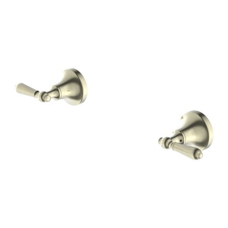 YORK WALL TOP ASSEMBLIES WITH METAL LEVER SHOWER MIXER VALVE KIT AGED BRASS (NR692109B02AB)