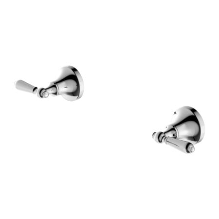 YORK WALL TOP ASSEMBLIES WITH METAL LEVER SHOWER MIXER VALVE KIT CHROME (NR692109B02CH)