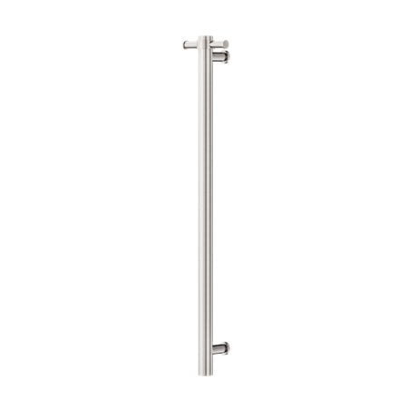 NON-HEATED VERTICAL TOWEL RAIL 900MM BRUSHED NICKEL (NRV901BN)