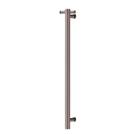 NON-HEATED VERTICAL TOWEL RAIL 900MM BRUSHED BRONZE (NRV901BZ)