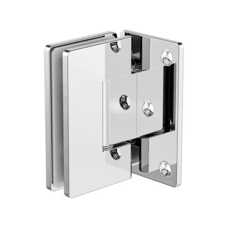 90 DEGREE GLASS TO WALL SHOWER HINGE HARDWARE REPLACEMENT PART 10MM GLASS CHROME (NRSH101ACH)