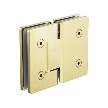 180 DEGREE GLASS TO GLASS SHOWER HINGE HARDWARE REPLACEMENT PART 10MM GLASS BRUSHED GOLD (NRSH102ABG)