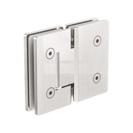 180 DEGREE GLASS TO GLASS SHOWER HINGE HARDWARE REPLACEMENT PART 10MM GLASS BRUSHED NICKEL (NRSH102ABN)