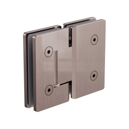 180 DEGREE GLASS TO GLASS SHOWER HINGE HARDWARE REPLACEMENT PART 10MM GLASS BRUSHED BRONZE (NRSH102ABZ)