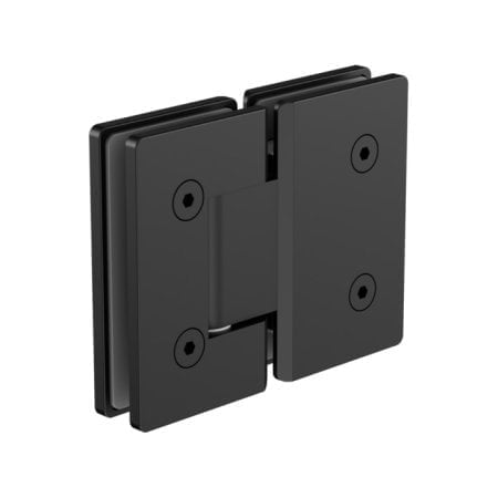 180 DEGREE GLASS TO GLASS SHOWER HINGE HARDWARE REPLACEMENT PART 10MM GLASS MATTE BLACK (NRSH102AMB)