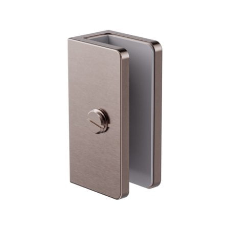 SHOWER U BRACKET GLASS CLAMP HEAVY DUTY SQUARE GLASS BRACKET CLAMPS 10MM GLASS BRUSHED BRONZE (NRSH203ABZ)