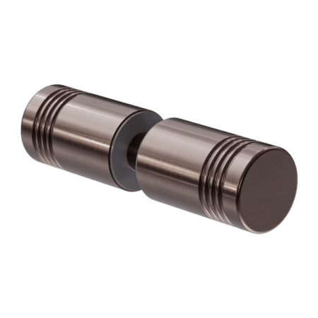ROUND SHOWER KNOB GLASS CLAMP HEAVY DUTY SQUARE GLASS BRACKET CLAMPS BRUSHED BRONZE (NRSH301ABZ)