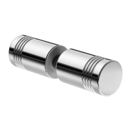 ROUND SHOWER KNOB GLASS CLAMP HEAVY DUTY SQUARE GLASS BRACKET CLAMPS CHROME (NRSH301ACH)