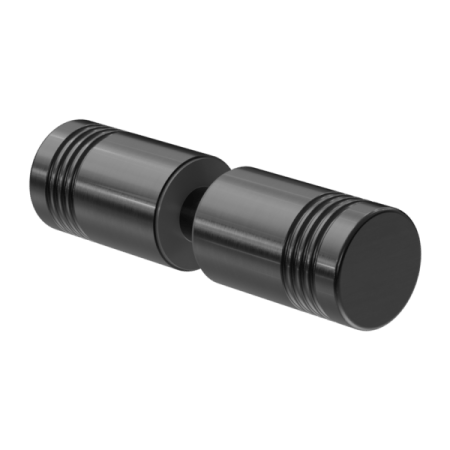 ROUND SHOWER KNOB GLASS CLAMP HEAVY DUTY SQUARE GLASS BRACKET CLAMPS GUN METAL (NRSH301AGM)