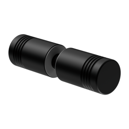 ROUND SHOWER KNOB GLASS CLAMP HEAVY DUTY SQUARE GLASS BRACKET CLAMPS MATTE BLACK (NRSH301AMB)