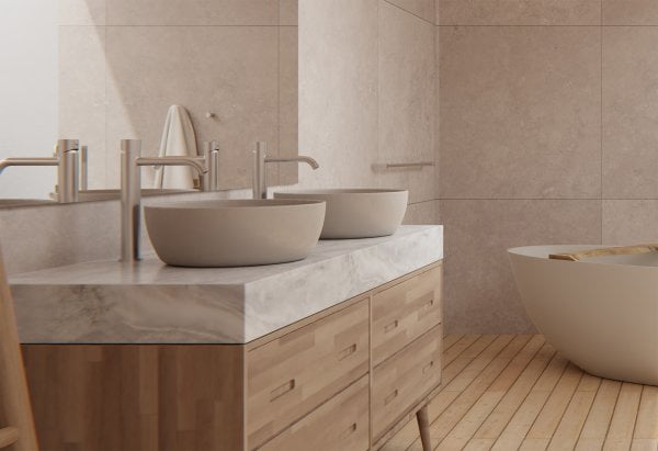 ZEN SS316L TALL BASIN MIXER HANDLESS ONE HOLE SINK FAUCETS GRAPHITE (NR162201cGR)