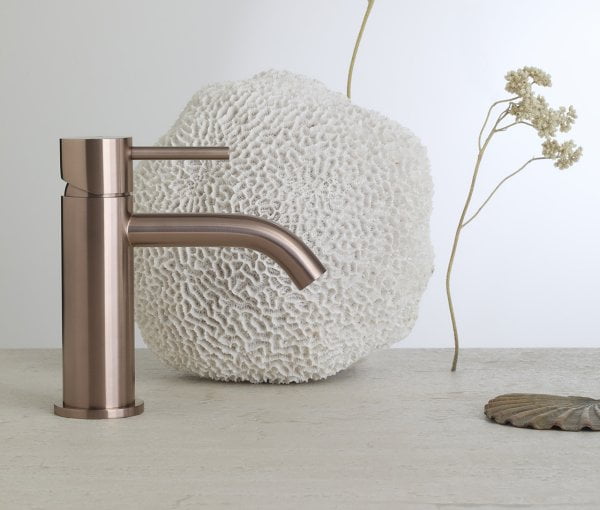ZEN SS316L BASIN MIXER SINK FAUCETS BATHROOM SINGLE HANDLE BASIN MIXER TAP BRUSHED BRONZE (NR162201BZ)