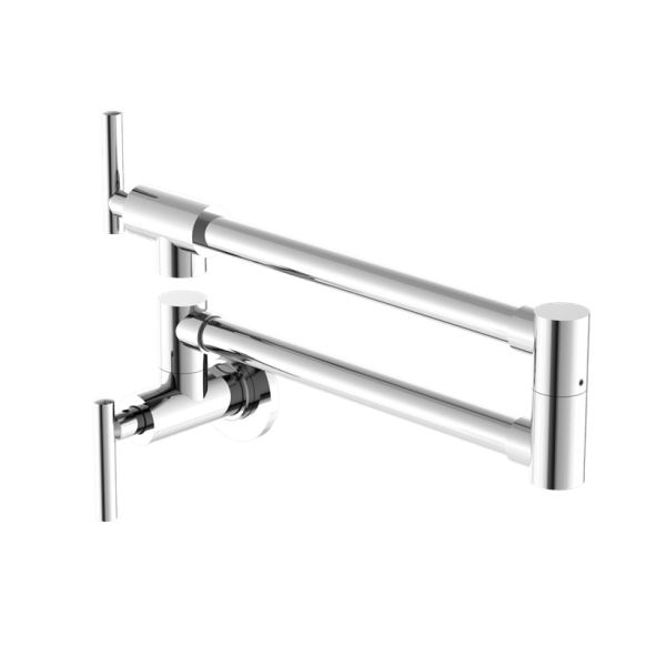 ZEN 316L STAINLESS STEEL WALL MOUNT STOVE FAUCET LEAD-FREE POT FILLER CHROME (NR162203CH)