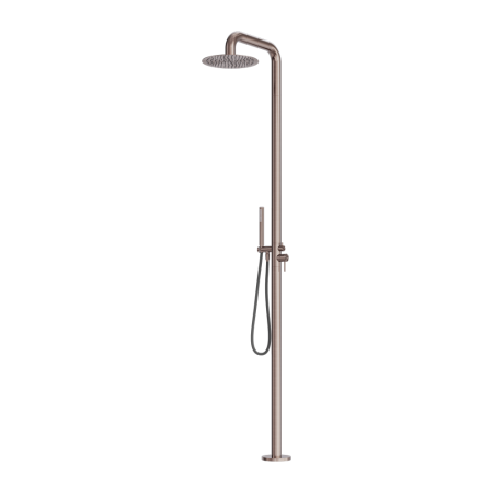ZEN SS316L OUTDOOR FREESTANDING SHOWER COLUMN SHOWER SYSTEM SHOWER SET BRUSHED BRONZE (NR162205ABZ)