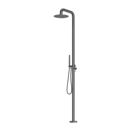 ZEN SS316L OUTDOOR FREESTANDING SHOWER COLUMN SHOWER SYSTEM SHOWER SET GRAPHITE (NR162205AGR)
