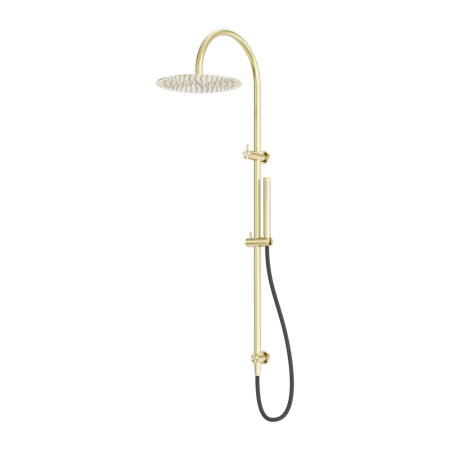 ZEN SS316L TWIN SHOWER WITH OUTDOOR SHOWER HOSE DUAL SHOWERS BRUSHED GOLD (NR162205C01BG)