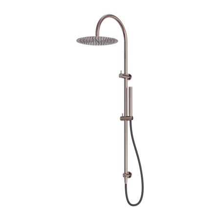 ZEN SS316L TWIN SHOWER WITH OUTDOOR SHOWER HOSE DUAL SHOWERS BRUSHED BRONZE (NR162205C01BZ)