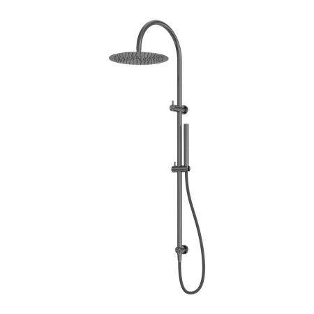 ZEN SS316L TWIN SHOWER WITH OUTDOOR SHOWER HOSE DUAL SHOWERS GRAPHITE (NR162205C01GR)