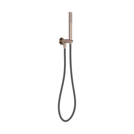 ZEN SS316L SHOWER ON BRACKET WITH OUTDOOR SHOWER HOSE ADJUSTABLE ANGLE BRACKET BRUSHED BRONZE (NR162205D01BZ)