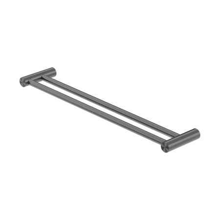 ZEN SS316L DOUBLE TOWEL RAIL TOWEL RAIL TOWEL RACKS WALL MOUNTED BATH TOWEL BARS 600/800MM GRAPHITE