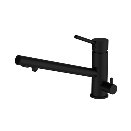DOLCE THREE-WAY KITCHEN MIXER KITCHEN SINK FAUCET WITH 2 HANDLE 3 IN 1 WATER FILTER PURIFIER MATTE BLACK (NR250807gMB)