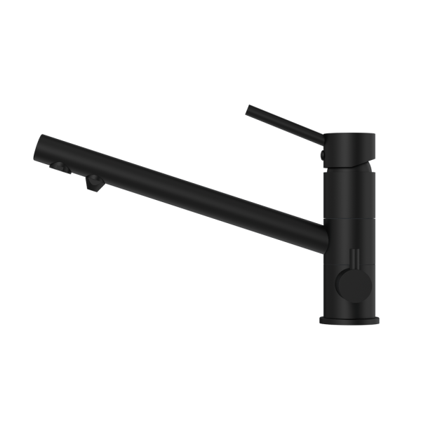 DOLCE THREE-WAY KITCHEN MIXER KITCHEN SINK FAUCET WITH 2 HANDLE 3 IN 1 WATER FILTER PURIFIER MATTE BLACK (NR250807gMB)