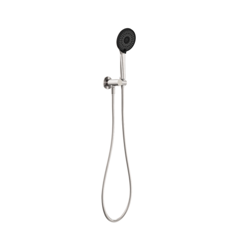 PROJECT ROUND SHOWER ON BRACKET HANDHELD SHOWER HEAD BRUSHED NICKEL (NR320BN)