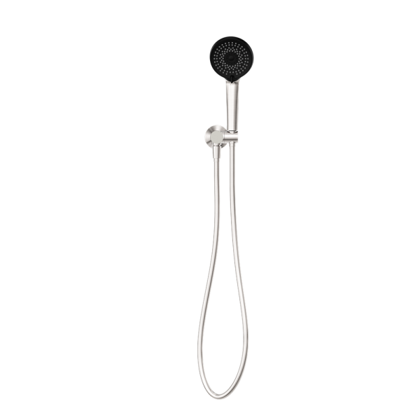 PROJECT ROUND SHOWER ON BRACKET HANDHELD SHOWER HEAD BRUSHED NICKEL (NR320BN)