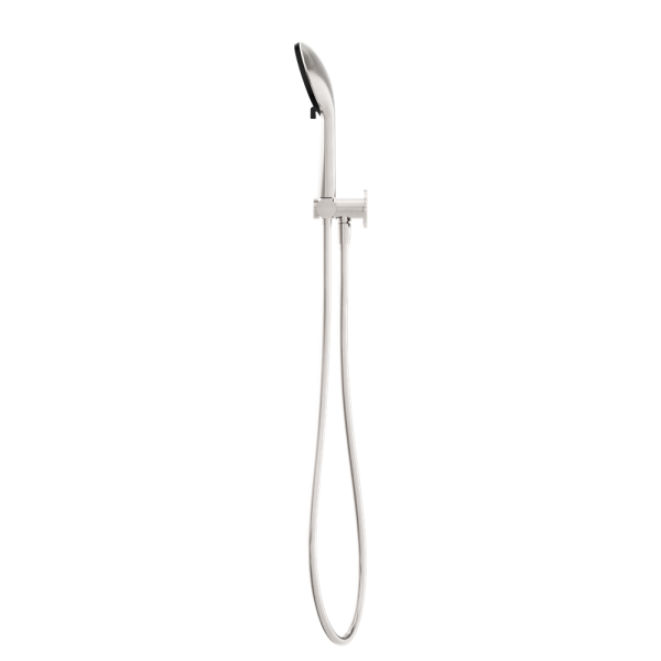 PROJECT ROUND SHOWER ON BRACKET HANDHELD SHOWER HEAD BRUSHED NICKEL (NR320BN)