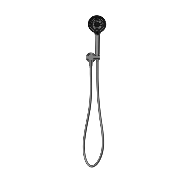 PROJECT ROUND SHOWER ON BRACKET HANDHELD SHOWER HEAD GUN METAL (NR320GM)