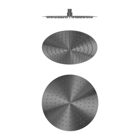ZEN SS316L 300MM ULTRA-THIN ROUND SHOWER HEAD RAINFALL SHOWERHEAD GRAPHITE (NR508041GR)