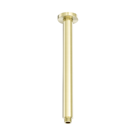 ZEN SS316L ROUND CEILING ARM SHOWER ARM ADN FLANGE CEILING MOUNTED FOR RAIN SHOWER HEAD 300MM LENGTH BRUSHED GOLD (NR510BG)