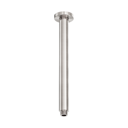 ZEN SS316L ROUND CEILING ARM SHOWER ARM ADN FLANGE CEILING MOUNTED FOR RAIN SHOWER HEAD 300MM LENGTH BRUSHED NICKEL (NR510BN)