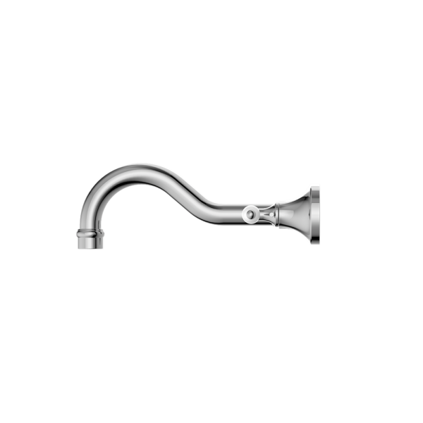 YORK WALL BASIN SET WITH WHITE PORCELAIN LEVER TUB FILLER FAUCET WALL MOUNTED 2 HANDLES BATHTUB FAUCETS CHROME (NR692107A01CH)