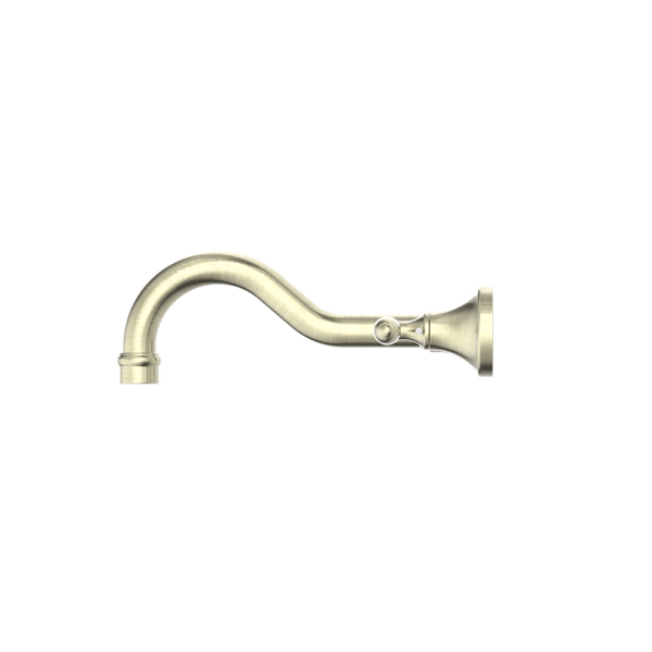 YORK WALL BASIN SET WITH METAL PORCELAIN LEVER TUB FILLER FAUCET WALL MOUNTED 2 HANDLES BATHTUB FAUCETS AGED BRASS (NR692107A02AB)