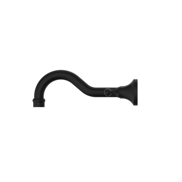 YORK WALL BASIN SET WITH METAL PORCELAIN LEVER TUB FILLER FAUCET WALL MOUNTED 2 HANDLES BATHTUB FAUCETS MATTE BLACK (NR692107A02MB)