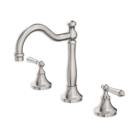 YORK BASIN TAP SET WITH METAL LEVER BATHROOM BASIN MIXER FAUCET BRUSHED NICKEL (NR692102a02BN)