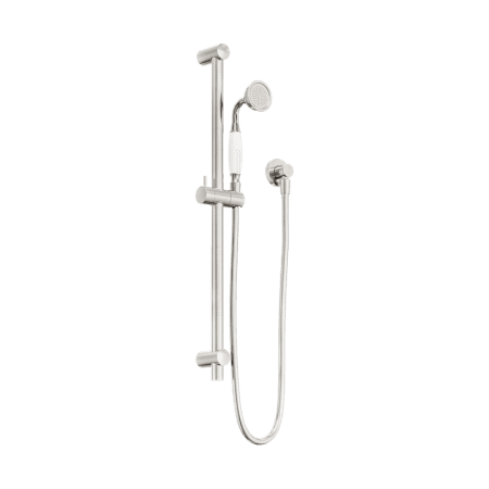 YORK SHOWER RAIL WITH WHITE PORCELAIN HAND SHOWER SET Brushed Nickel (NR692105A01BN)