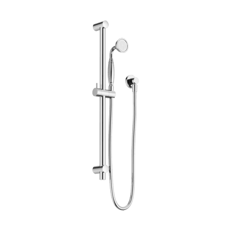 YORK SHOWER RAIL WITH METAL PORCELAIN HAND SHOWER SET CHROME (NR692105A02CH)