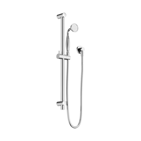 YORK SHOWER RAIL WITH METAL PORCELAIN HAND SHOWER SET CHROME (NR692105A02CH)
